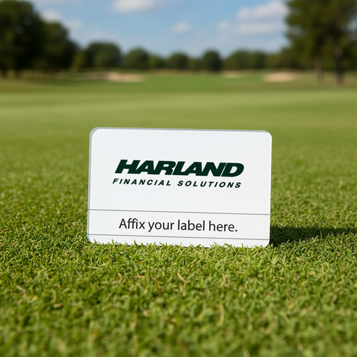 Custom Logo Large Square Name Badge - Tournamentshowroom.com