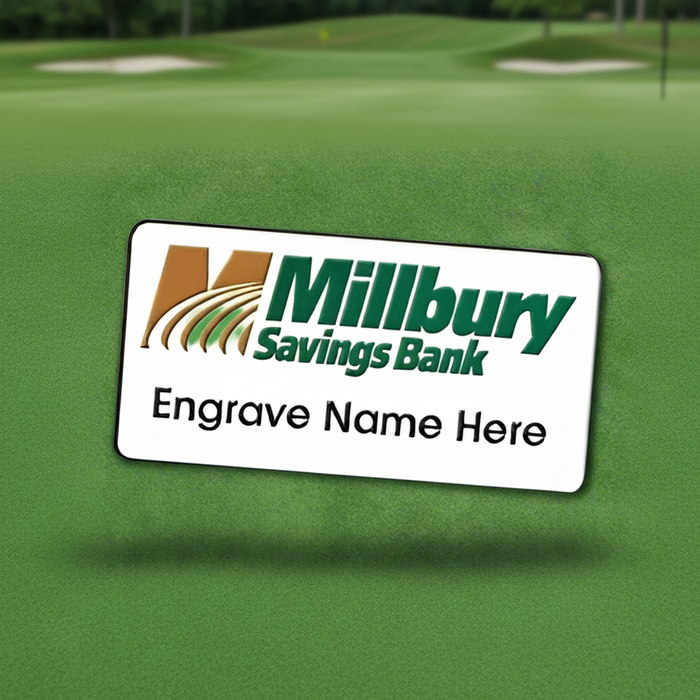 Custom Logo Rectangle Name Badge Printed - Tournamentshowroom.com