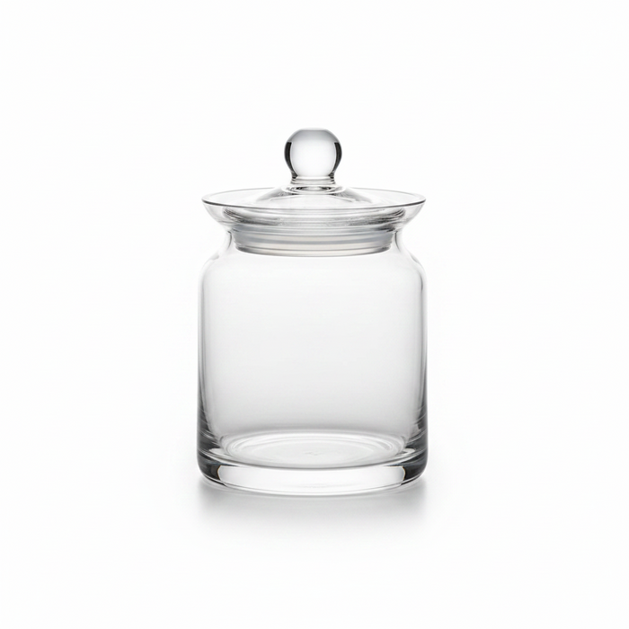 Custom Logo Etched Golf Award Crystal Biscuit Jar - Tournamentshowroom.com