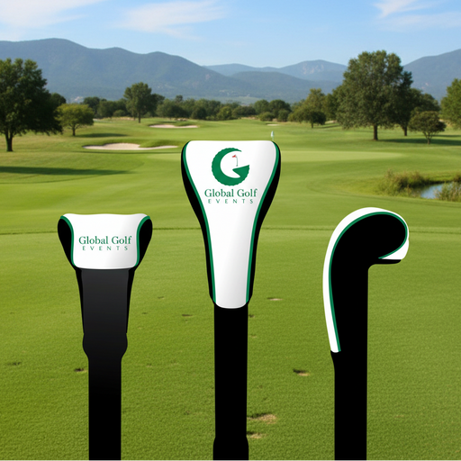Custom Logo Wide Long Neck Golf Head Cover - Tournamentshowroom.com