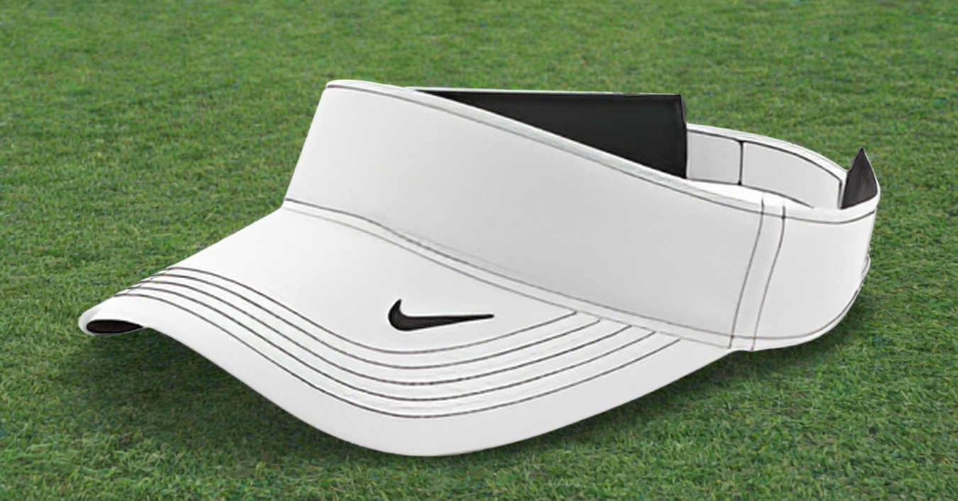 Custom Logo Golf Performance Dri-FIT Swoosh Visor Cap Nike - Tournamentshowroom.com