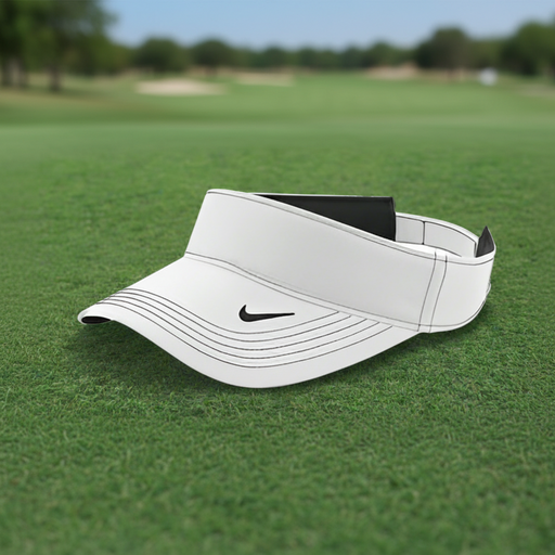 Custom Logo Golf Performance Dri-FIT Swoosh Visor Cap Nike - Tournamentshowroom.com