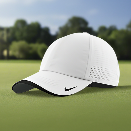 Custom Logo Golf Performance Dri-FIT Swoosh Perforated Cap Nike - Tournamentshowroom.com
