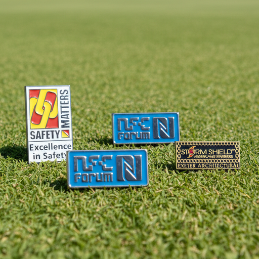 Custom Logo Enamel Brass Golf Lapel Pin - Tournamentshowroom.com