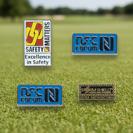 Custom Logo Enamel Brass Golf Lapel Pin - Tournamentshowroom.com