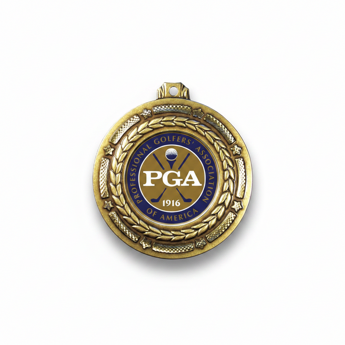 Custom Logo 3.5 Inch Golf Medals - Tournamentshowroom.com