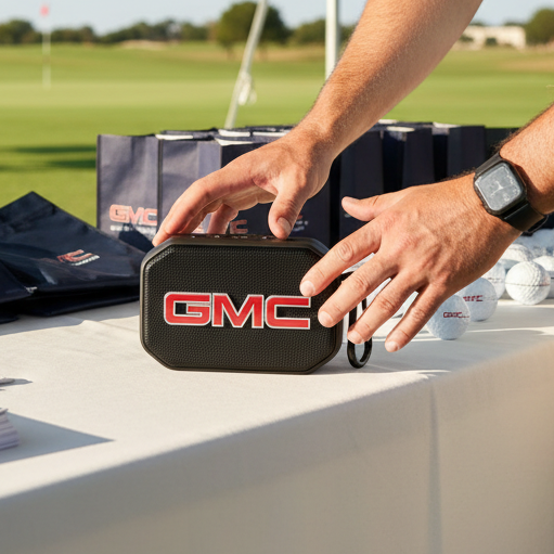 Custom Logo Bluetooth Golf Cart Speaker with Magnetic Mount