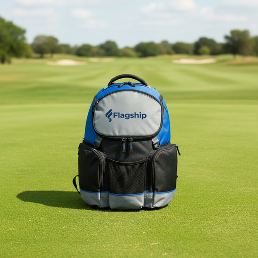 Custom Logo Sleek Chill 16-Can Golf Backpack Cooler - Tournamentshowroom.com