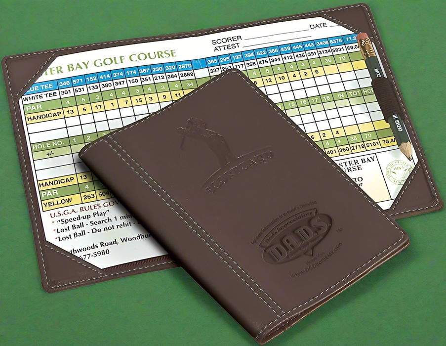 Custom Logo Leather Golf Scorecard Holder
