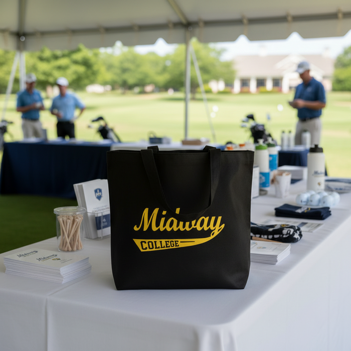 Custom Logo Cotton Golf Tote Bag Budget Event Giveaway - Tournamentshowroom.com