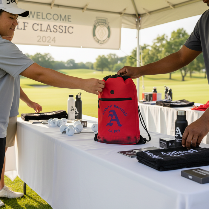 Custom Logo Golf Cinch Tote – Mesh Bottom Backpack