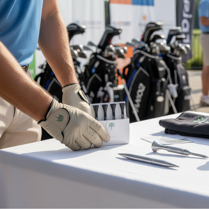 Custom Logo Golf Essentials Pack with Tees & Ball Marker