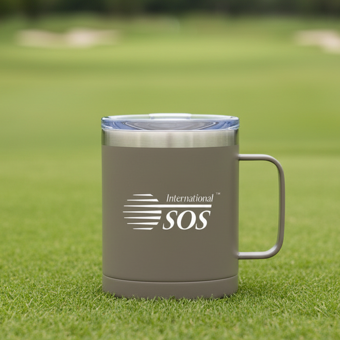 Custom Logo 14 oz Vacuum Mug with Camper Handle