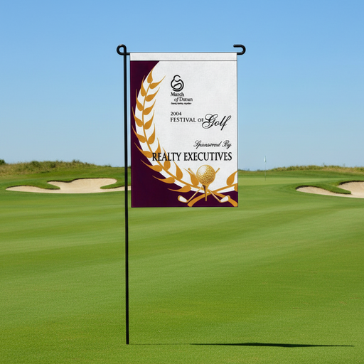 Custom Logo Golf Signs Hole Sponsor Flag - Tournamentshowroom.com