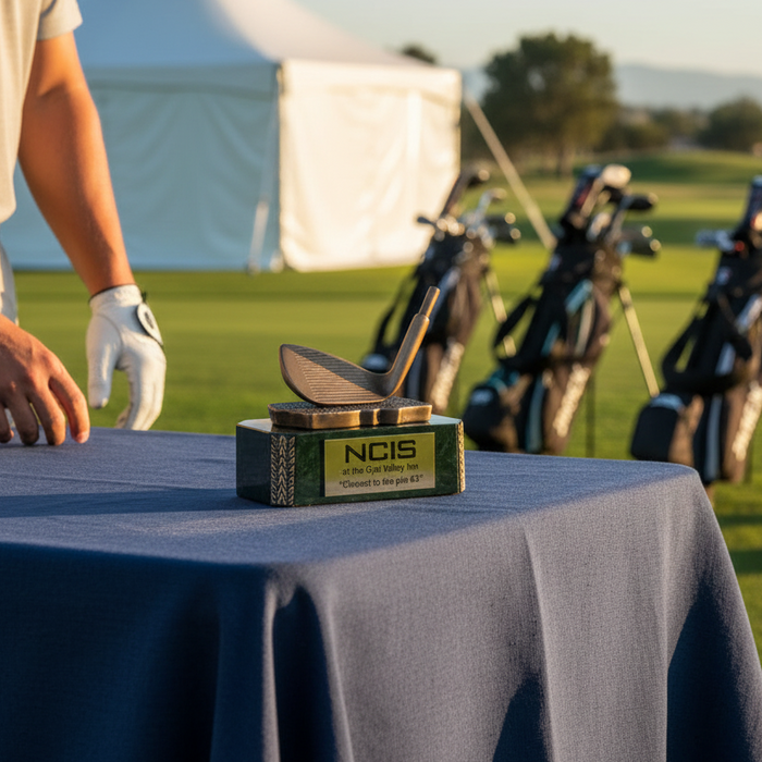 Custom Logo Iron Head 6" Award – Tournament Champion