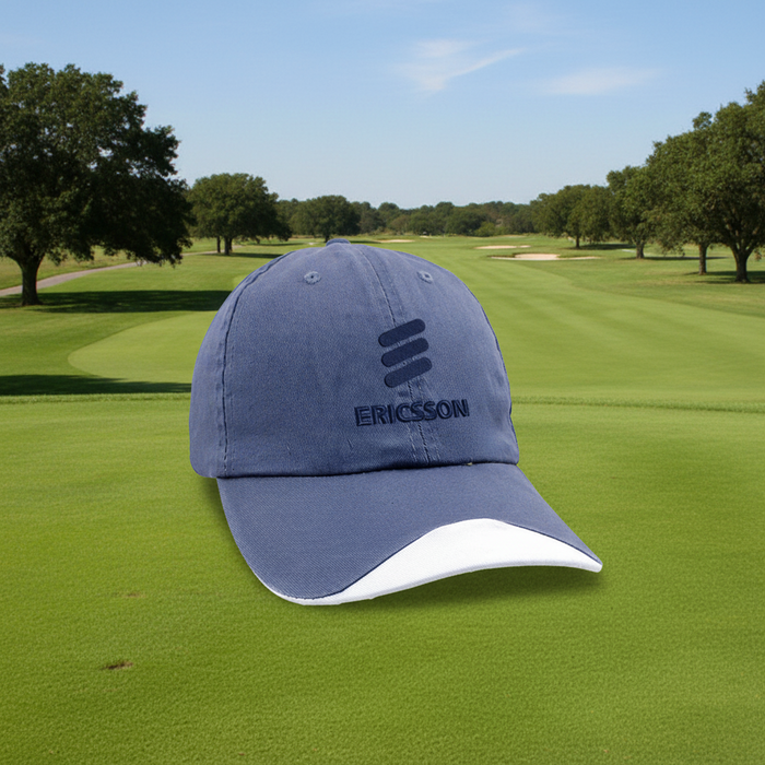 Custom Logo Unconstructed Chino Twill Golf Cap Embroidered