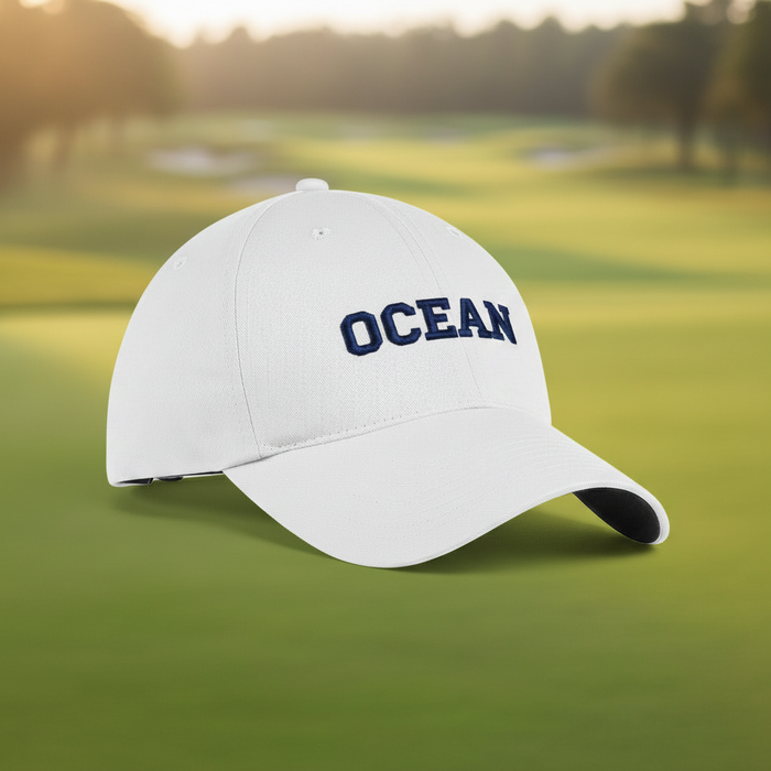 Custom Logo Nike Cotton Twill Golf Cap with Contrast Underbill