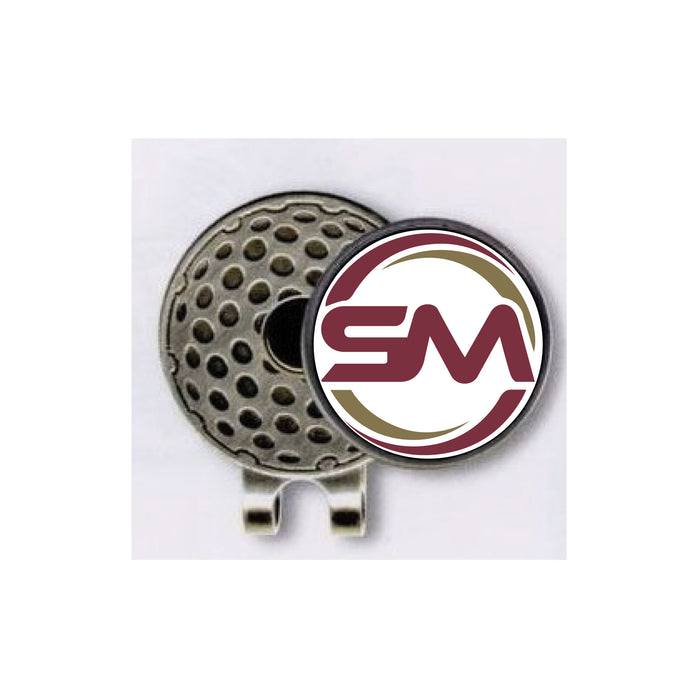 Custom Logo Round Magnetic Hat Clip with Ball Marker