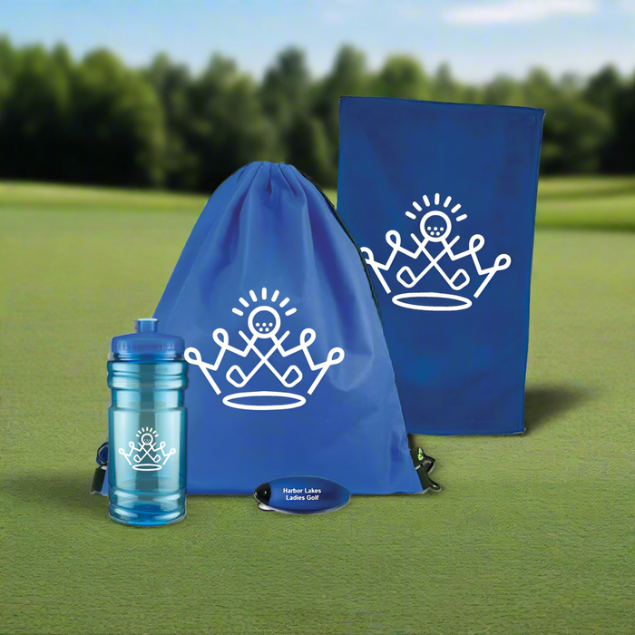 Golf  Drawstring Backpack Sport Set