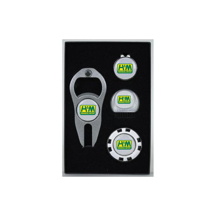 Custom Logo Deluxe Golf Accessories Gift Set