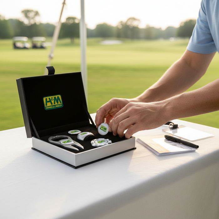 Custom Logo Deluxe Golf Accessories Gift Set