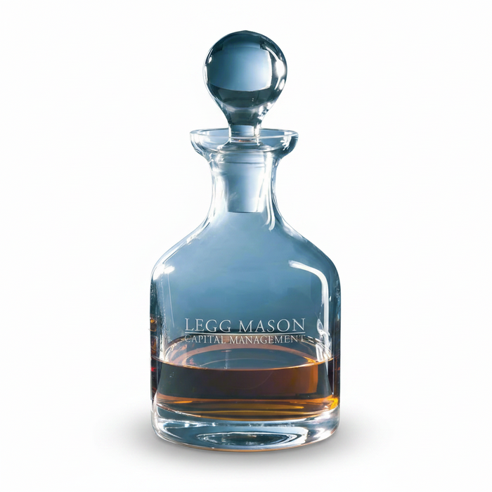 Custom Logo Classic Whiskey Decanter - Tournamentshowroom.com
