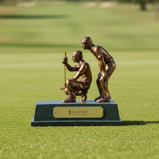 Custom Logo Golf Partners Award with Engraved Plate - Tournamentshowroom.com