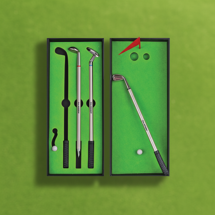 Custom Logo Mini Golf Desktop Pen Game Kit – Black