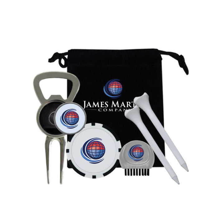 Custom Logo Premium Silver Golf Starter Set