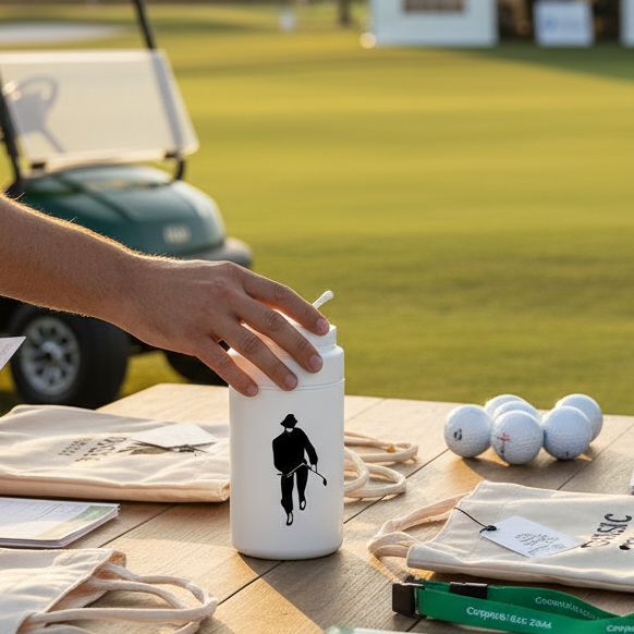 Custom Logo 64 Oz. Insulated Golf Cooler Jug