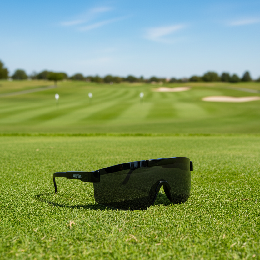 Custom Logo August Sustainable Blade-Style Athletic Sunglasses - Tournamentshowroom.com