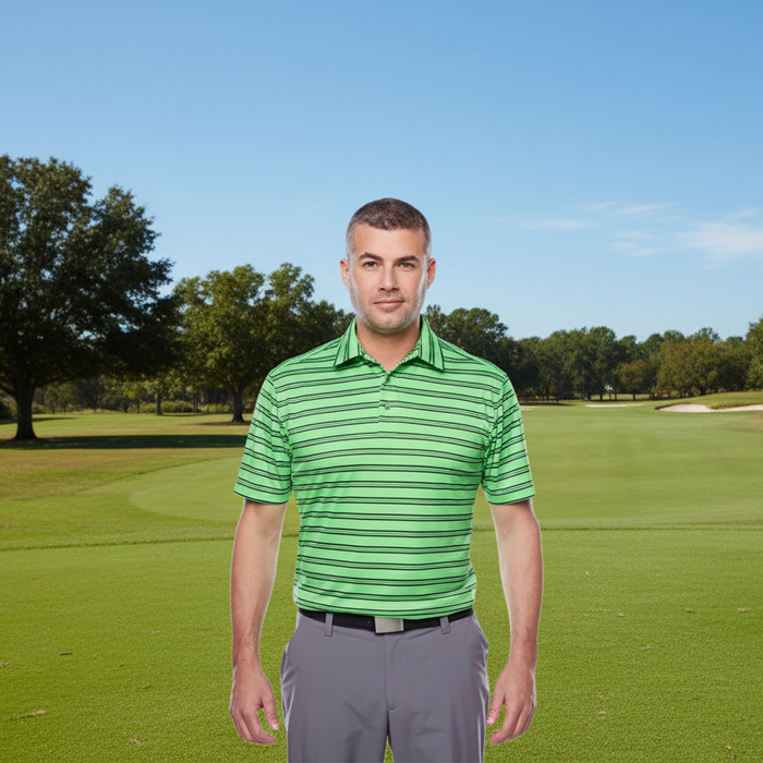 Custom Under Armour Men's Tech Stripe Polo Embroidered with your Logo - Tournamentshowroom.com