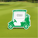 Custom Logo Golf Cart Shaped Sign - Tournamentshowroom.com
