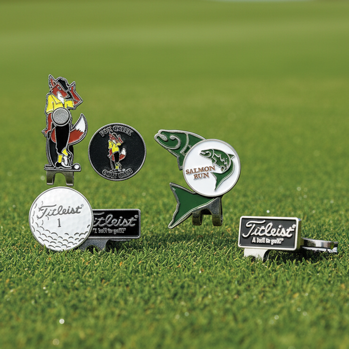 Custom Shaped Hat Clip with Ball Marker - Tournamentshowroom.com
