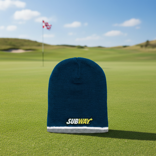 Custom Logo Tri Color Beanie  Embroidered - Tournamentshowroom.com