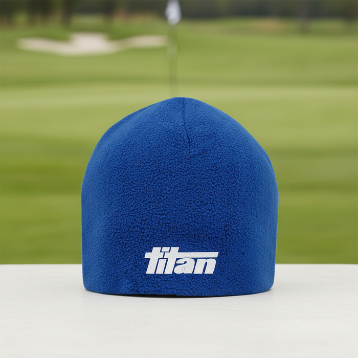 Custom Logo Embroidered Fleece Beanie One Size