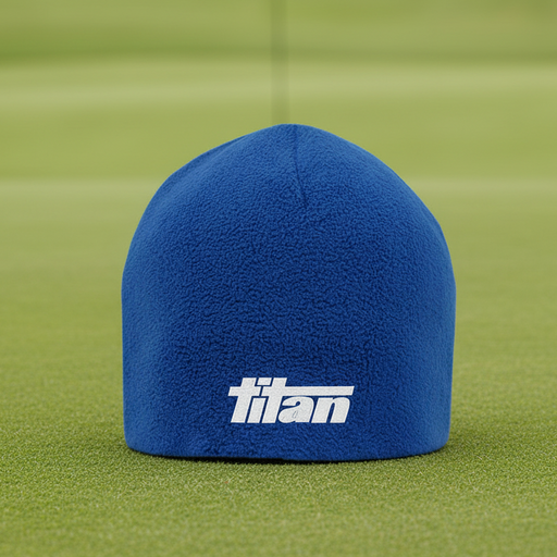 Custom Logo Embroidered Fleece Beanie One Size - Tournamentshowroom.com