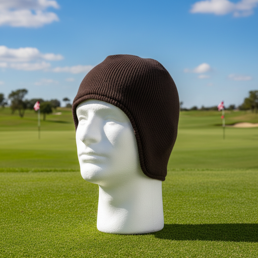 Custom Logo Embroidered Fleece Lined Acrylic Beanie with Flap - Tournamentshowroom.com