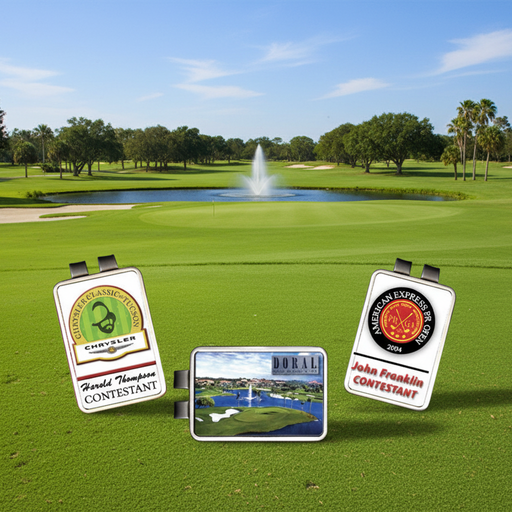 Custom Logo Prime Rectangular Golf Money Clip - Tournamentshowroom.com