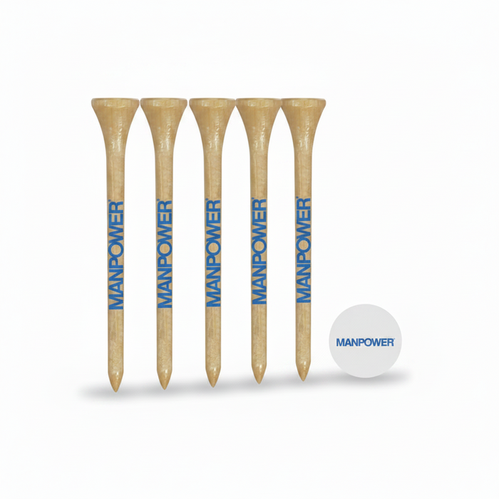 Custom Logo Golf Tee Pack with Ball Marker
