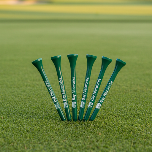 Custom Logo Bamboo Golf Tee Package 8 Tees - Tournamentshowroom.com