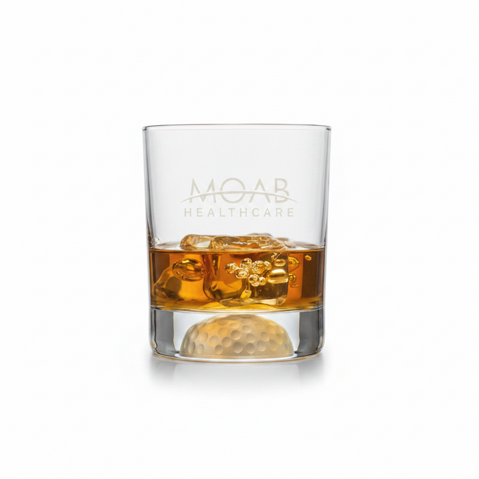 Custom Logo Fore Double Old Fashioned Glass in Sets Etched