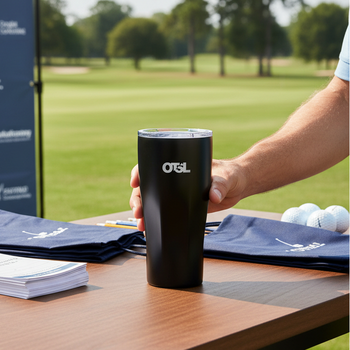 Custom Logo Vacuum Insulated Golf Tumbler