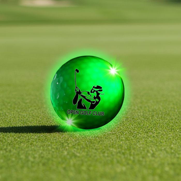 Custom Logo LED Golf Ball Constant On Night Flyer