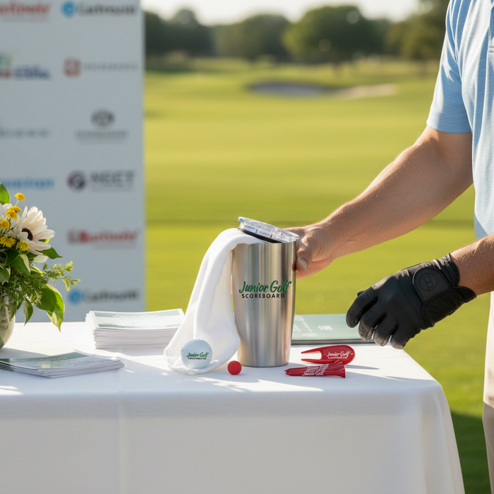 Custom Logo Golf Gift Kit with Bridgestone E6 & 20 oz Tumbler - Tournamentshowroom.com