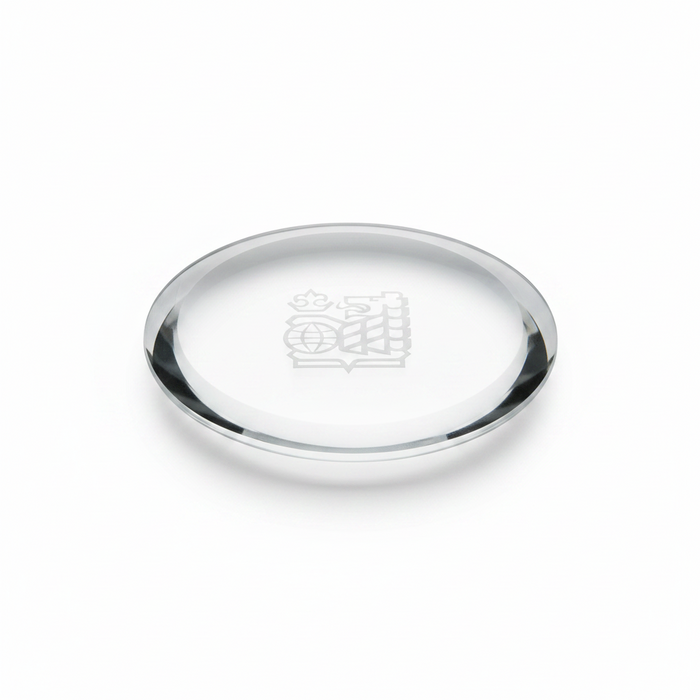 Custom Logo Golf Recognition Crystal Coaster Awards - Tournamentshowroom.com