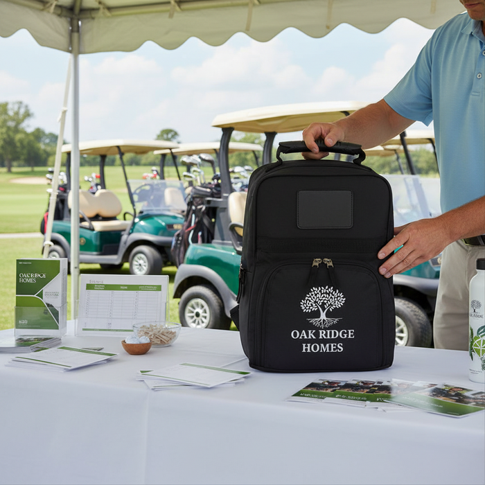 Custom Logo Golf Shoe Caddy – Ventilated 600D Polyester