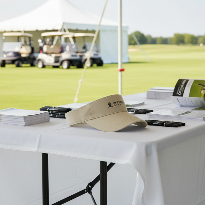 Custom Logo Classic Cotton Twill Golf Sun Visor
