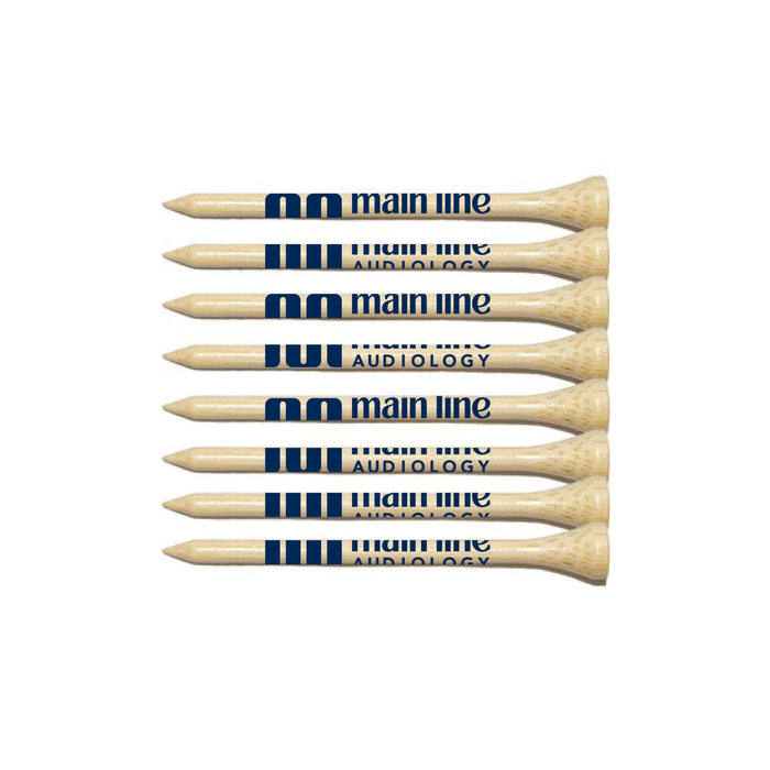 Custom Logo Bamboo Golf Tee Package 8 Tees