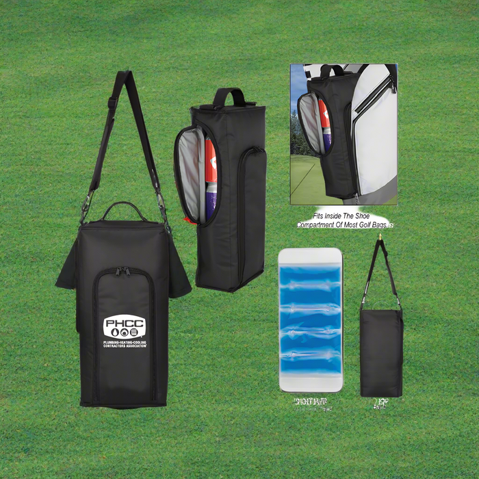 Custom Logo 9 Can Golf Cooler Bag